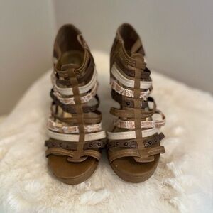 Stylish Brown Strappy Women's Sandals